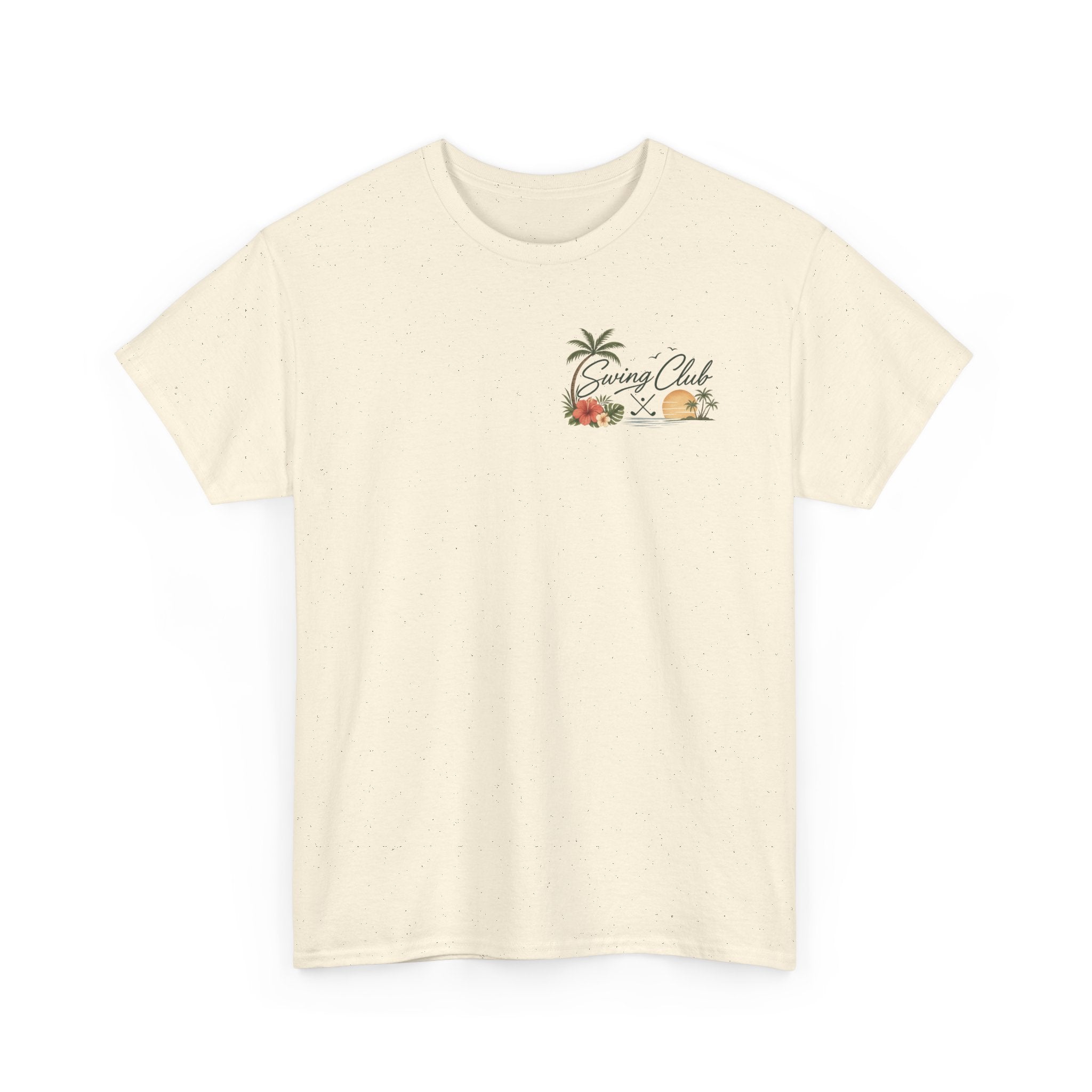 Golf Swing Club Vintage Sunset Tee