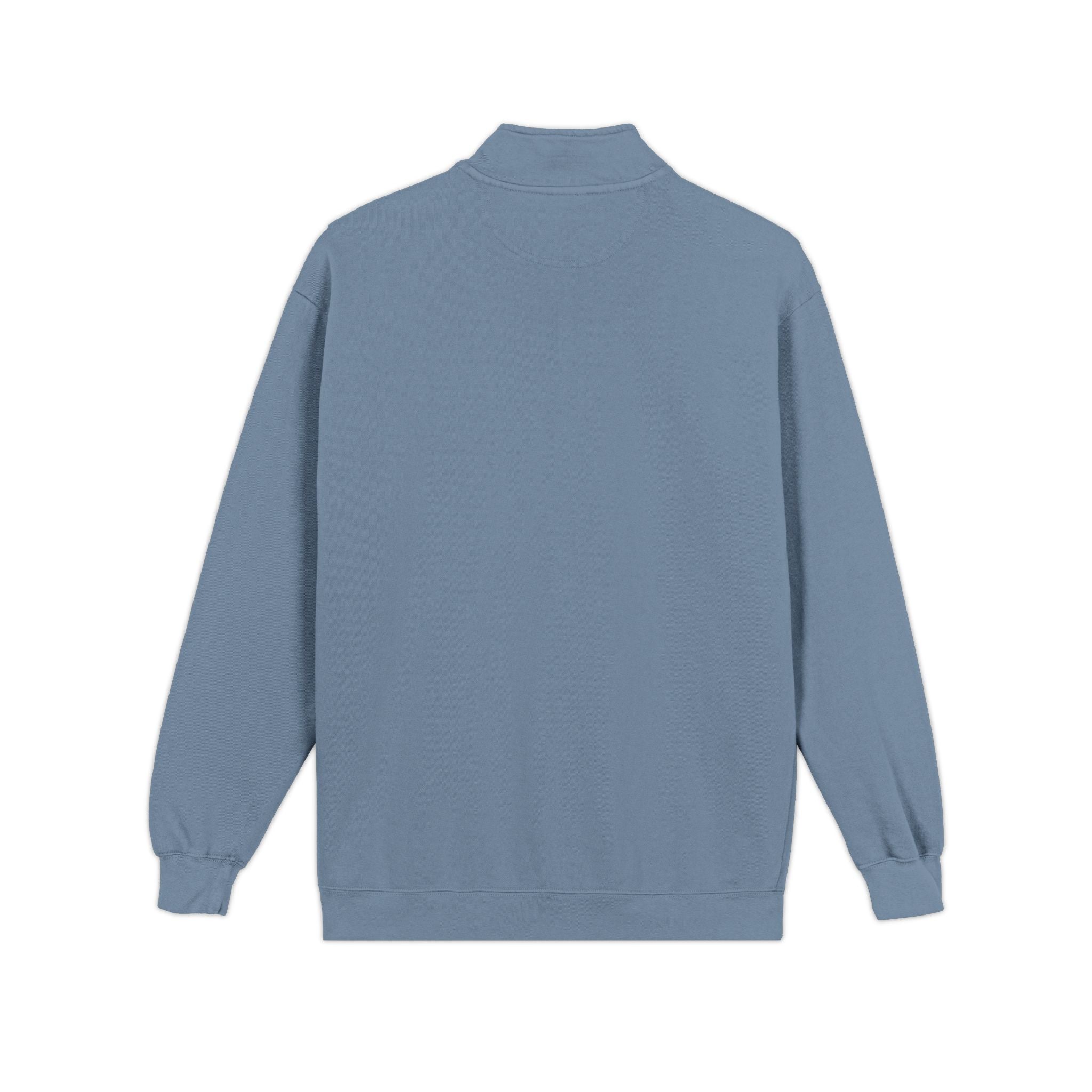 Quarter-Zip Sweatshirt with SC Monogram – Minimal Vintage Logo Pullover