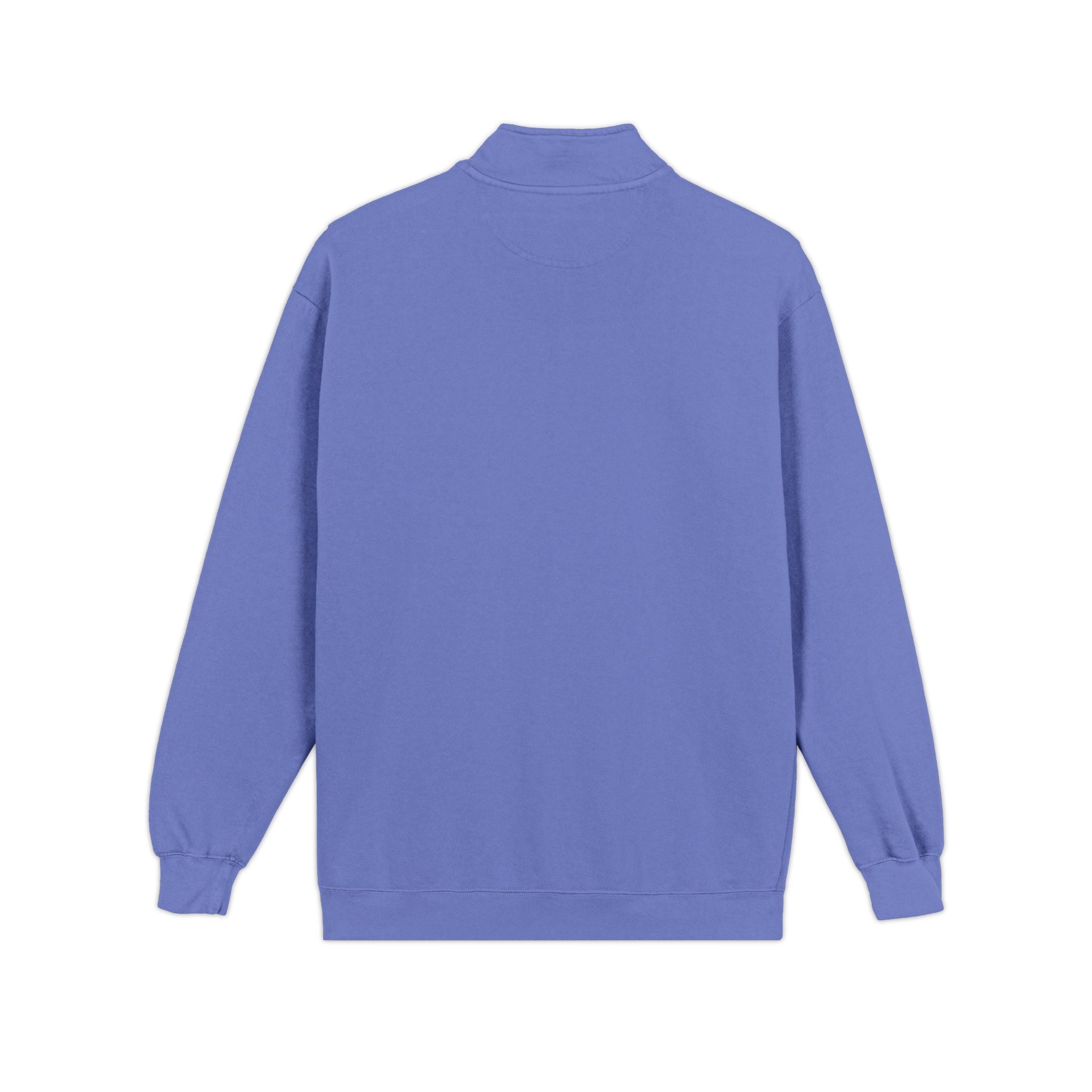 Quarter-Zip Sweatshirt with SC Monogram – Minimal Vintage Logo Pullover