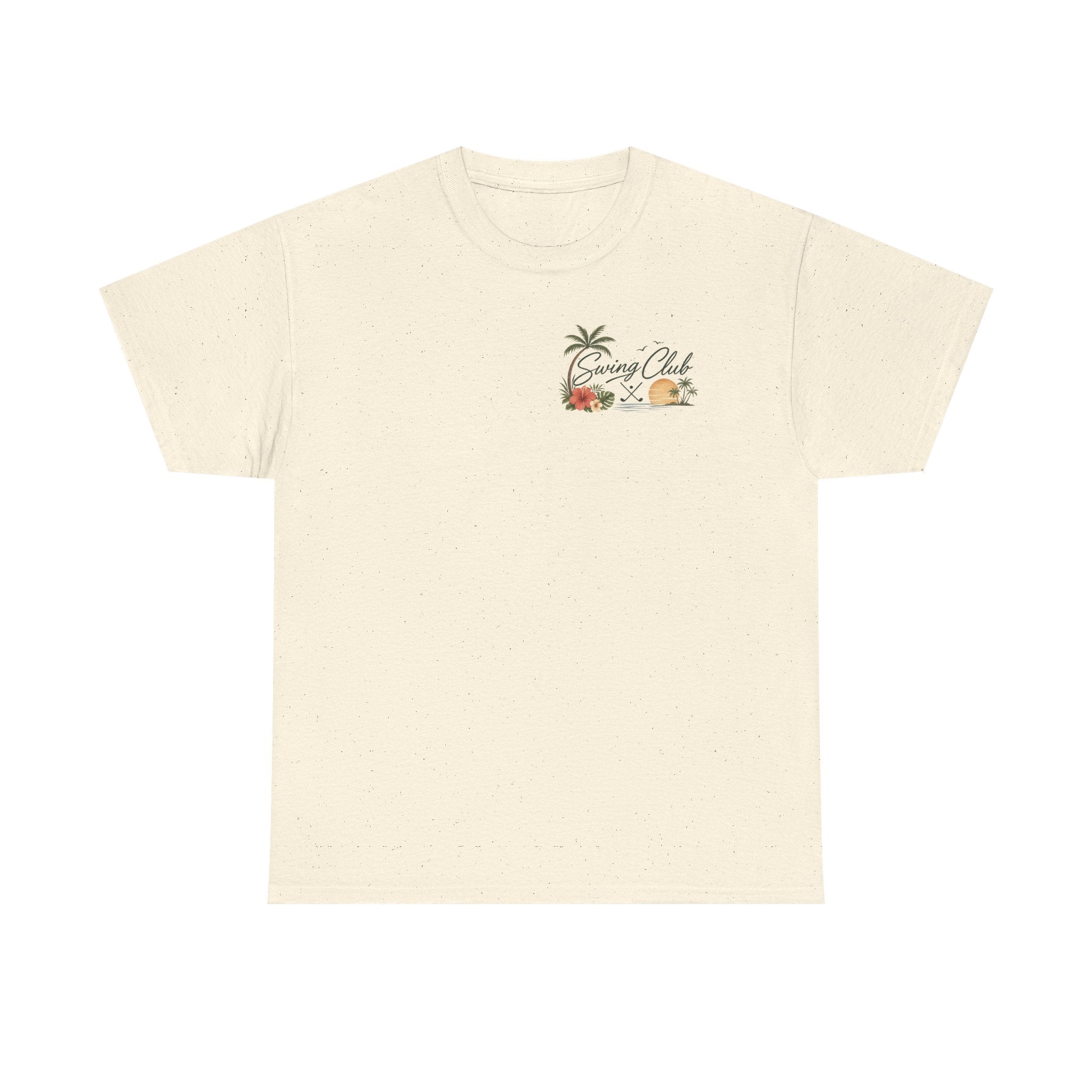 Golf Swing Club Vintage Sunset Tee