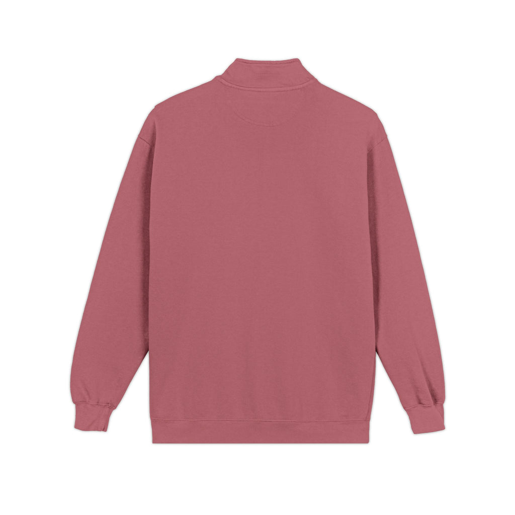 Quarter-Zip Sweatshirt with SC Monogram – Minimal Vintage Logo Pullover