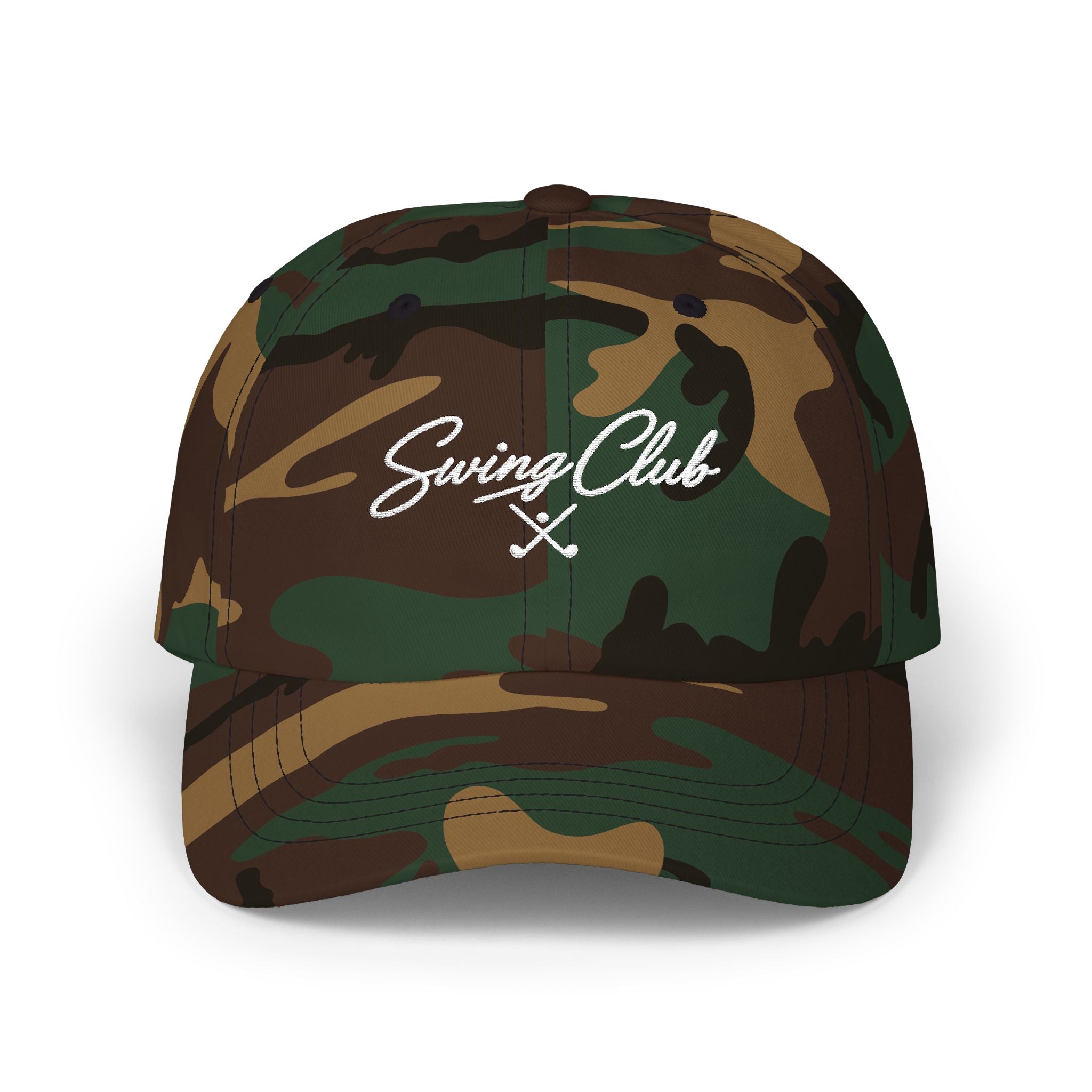 Swing Club Dad Cap — Embroidered Golf Baseball Hat