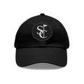 Leather Patch Dad Hat — Monogram SC Casual Baseball Cap