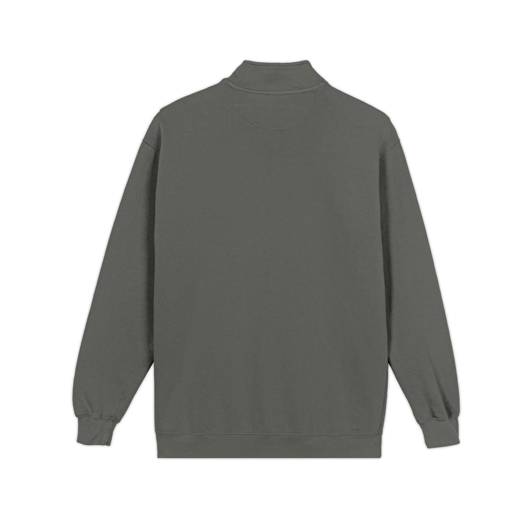 Quarter-Zip Sweatshirt with SC Monogram – Minimal Vintage Logo Pullover
