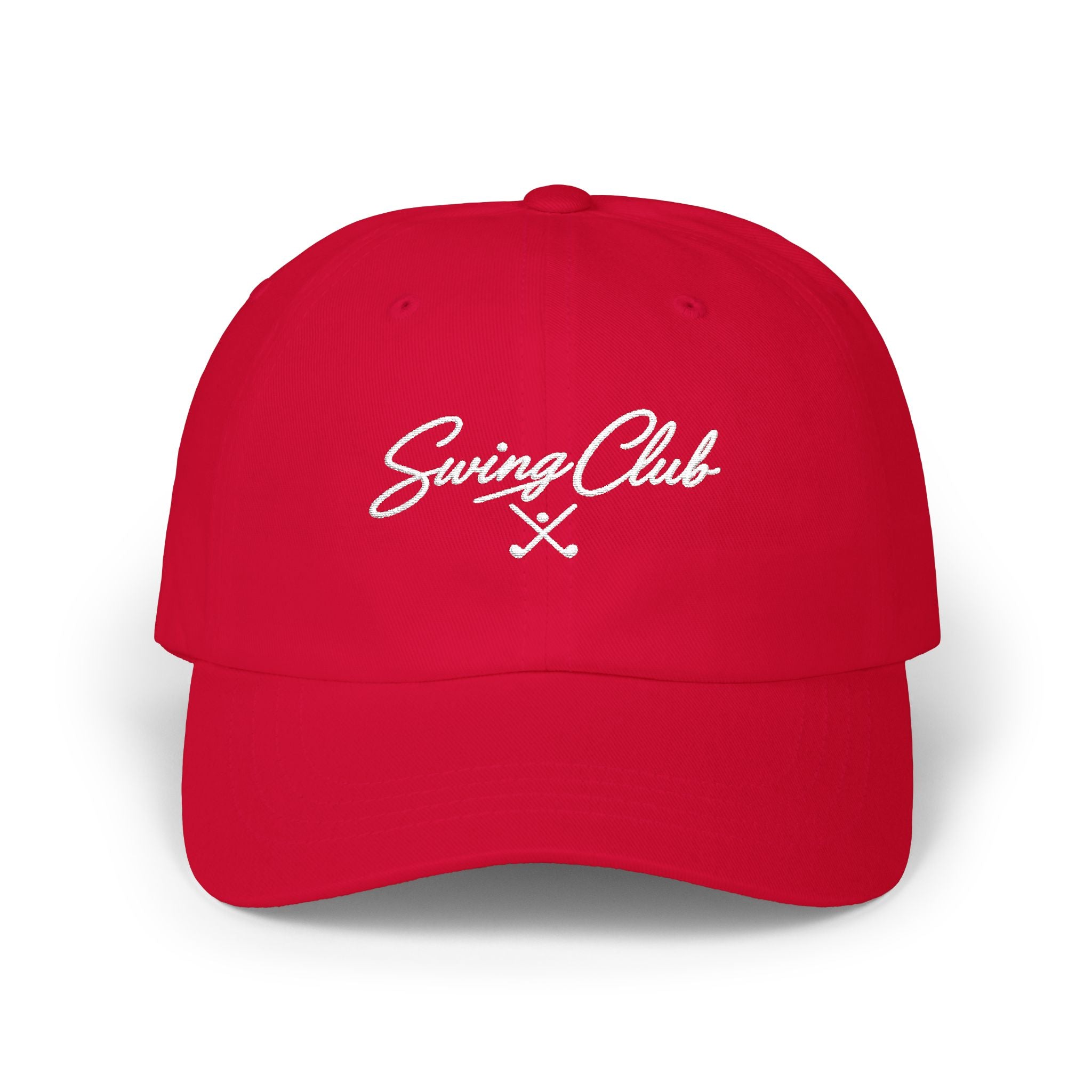 Swing Club Dad Cap — Embroidered Golf Baseball Hat
